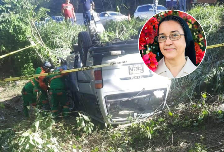 Pierde la vida Sor Sonia Hernández en un accidente en La Vega