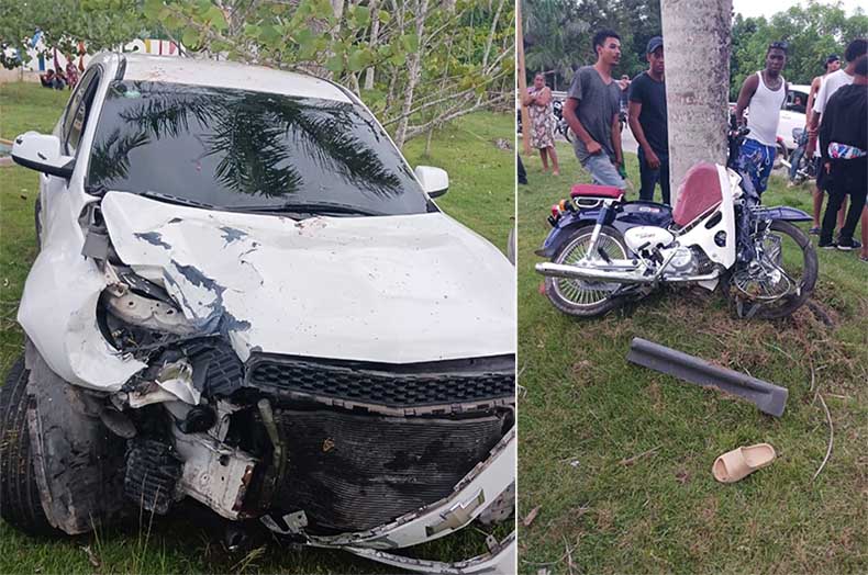 Motorista perdió la vida al ser impactado por una jeepeta en Nisibón