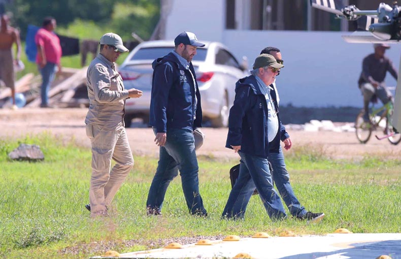Comisión de la OEA sobrevoló frontera