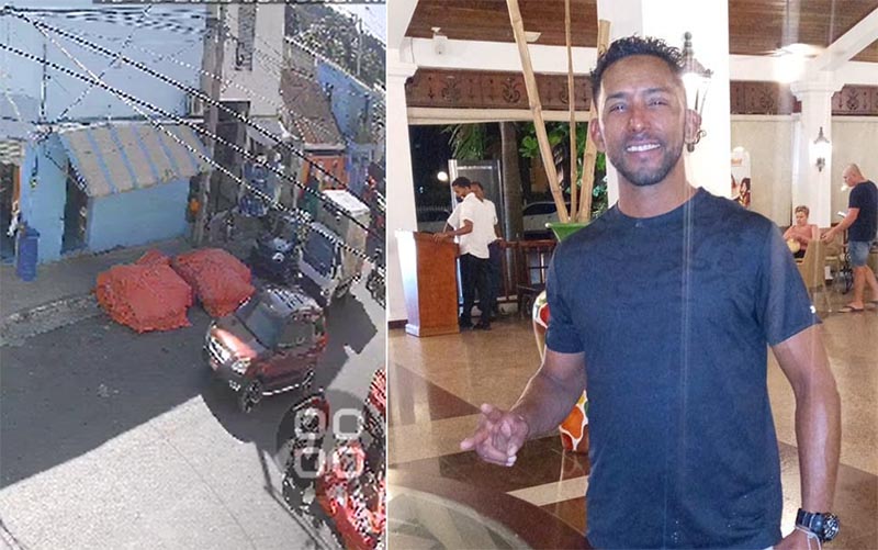 Le roban motocicleta a hombre en medio de un accidente