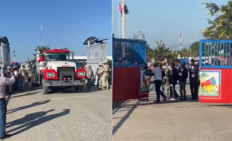 Haití reabre su frontera por hoy para que camiones