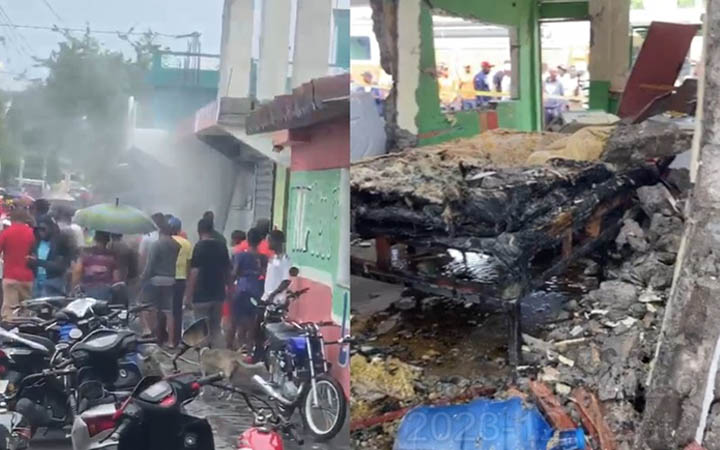 Se registra explosión en una cafetería en San Cristóbal