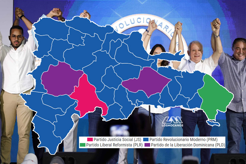 ¡Barrida! El PRM pinta el país de azul arrolla a la oposición en las elecciones Municipales