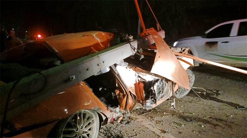 Dos mueren en la autopista Joaquín Balaguer Santiago