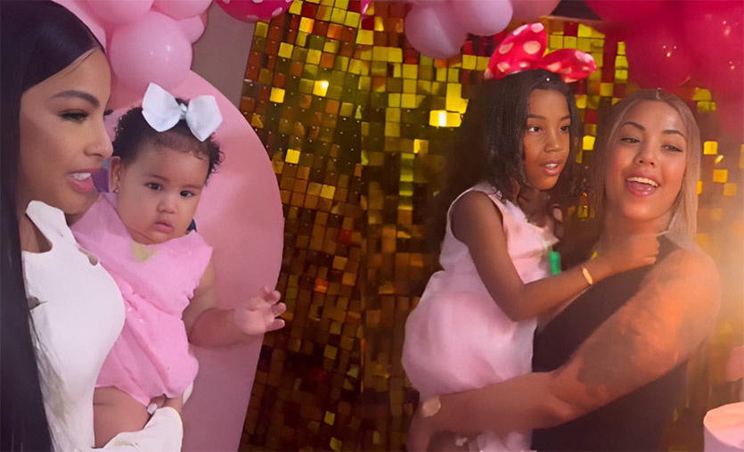 Yailin celebró el cumpleaños de su sobrina junto a su hija Cattleya