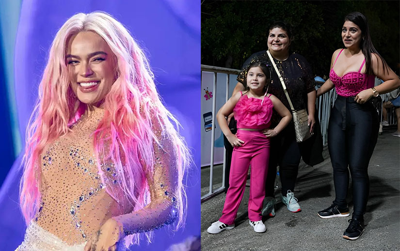 Niña vieja desde Ecuador a RD para el concierto de Karol G