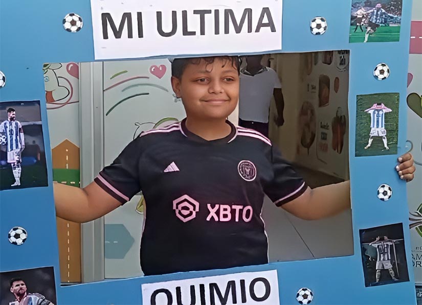 Niño gana la batalla contra el cáncer luego de cinco años