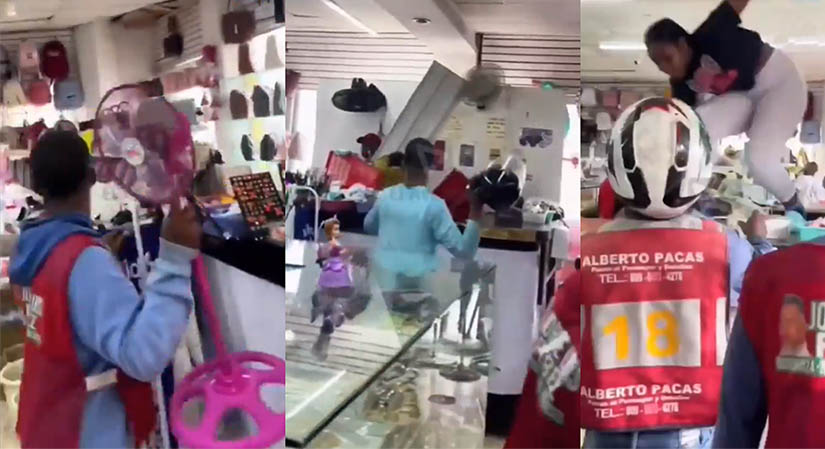 En una tienda en Herrera discusión se convirtió en una pelea