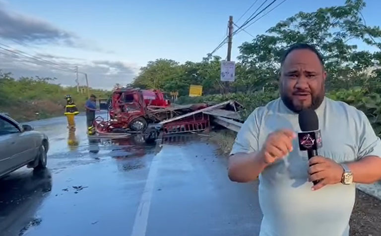 Incidente en carretera Esperanza-Mao deja varias personas heridas