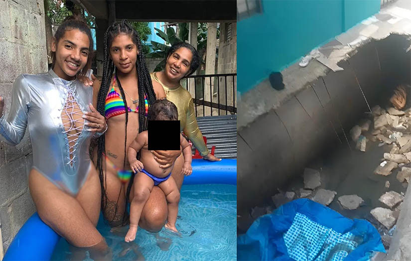 Familia sufre incidente mientras de bañaban en una piscina en Semana Santa