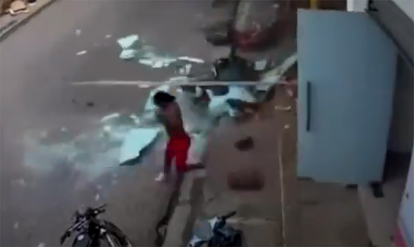 Video del estallido en la panadería de La Vega