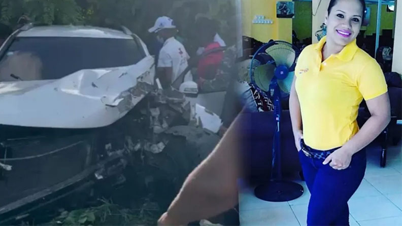 Joven resultó herida tras colisionar su vehículo en la carretera Consuelo-SFM