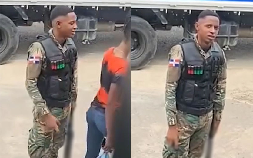 Militar roció gas pimienta a una joven en Puerto Plata