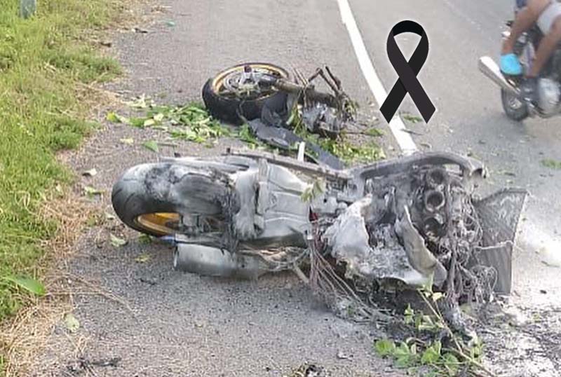 Motor se prende en fuego y muere conductor en la Autovía del Nordeste