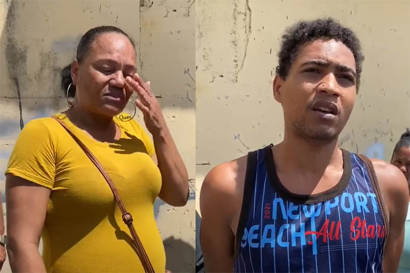 Madre entrega su hijo al DICRIM en San José de Ocoa