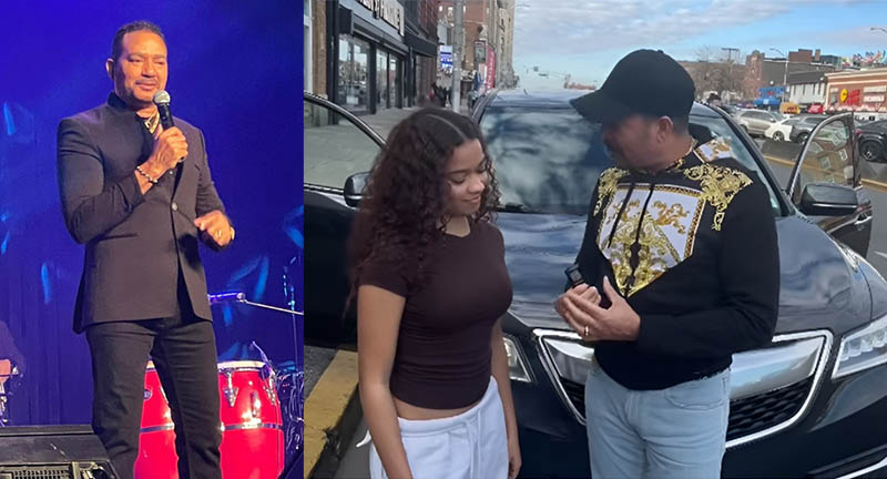 Frank Reyes sorprendió a su hija; le regala vehículo