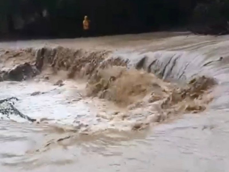Aguaceros provocan crecidas ríos en Puerto Plata