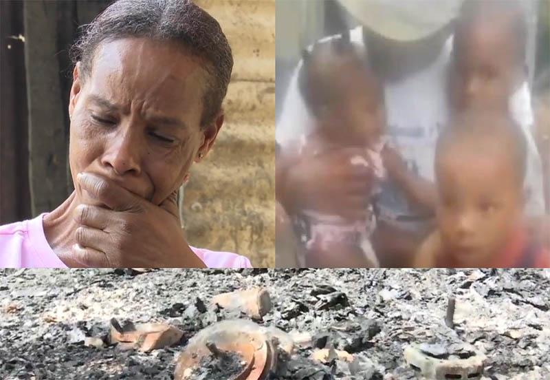 Consternación por muerte de 3 niños calcinados en San Cristóbal
