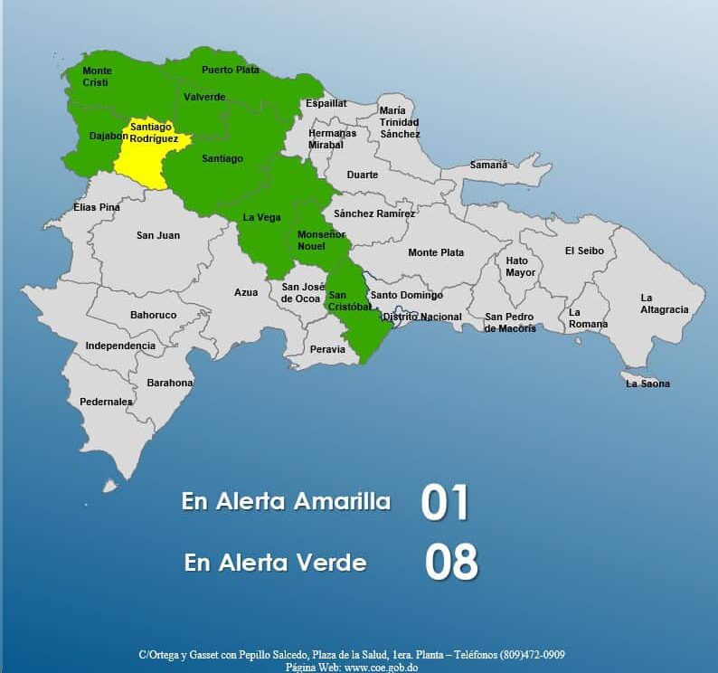 Aumentan las provincias en alerta por vaguada en el país