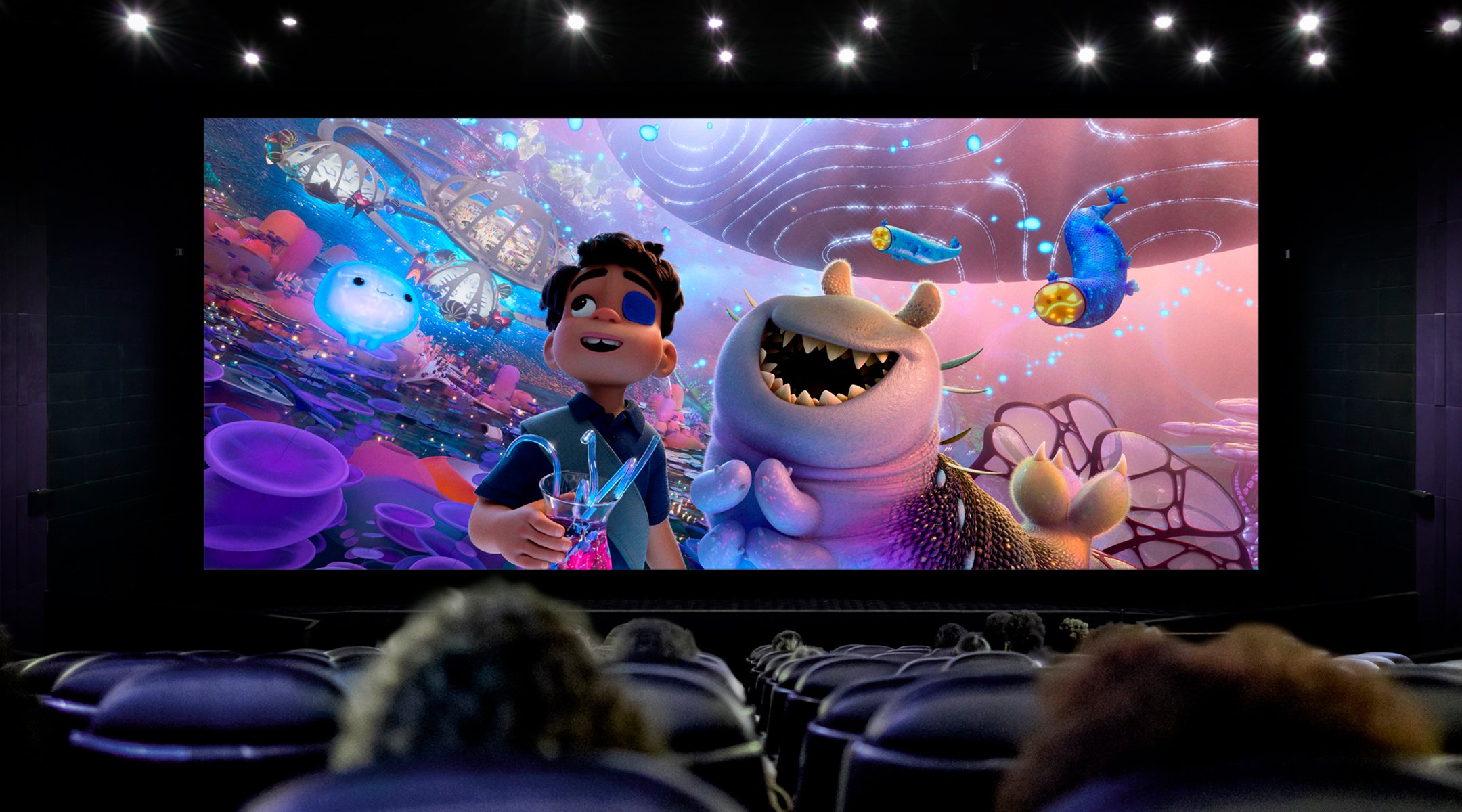increíble pantalla de cine 4K HDR