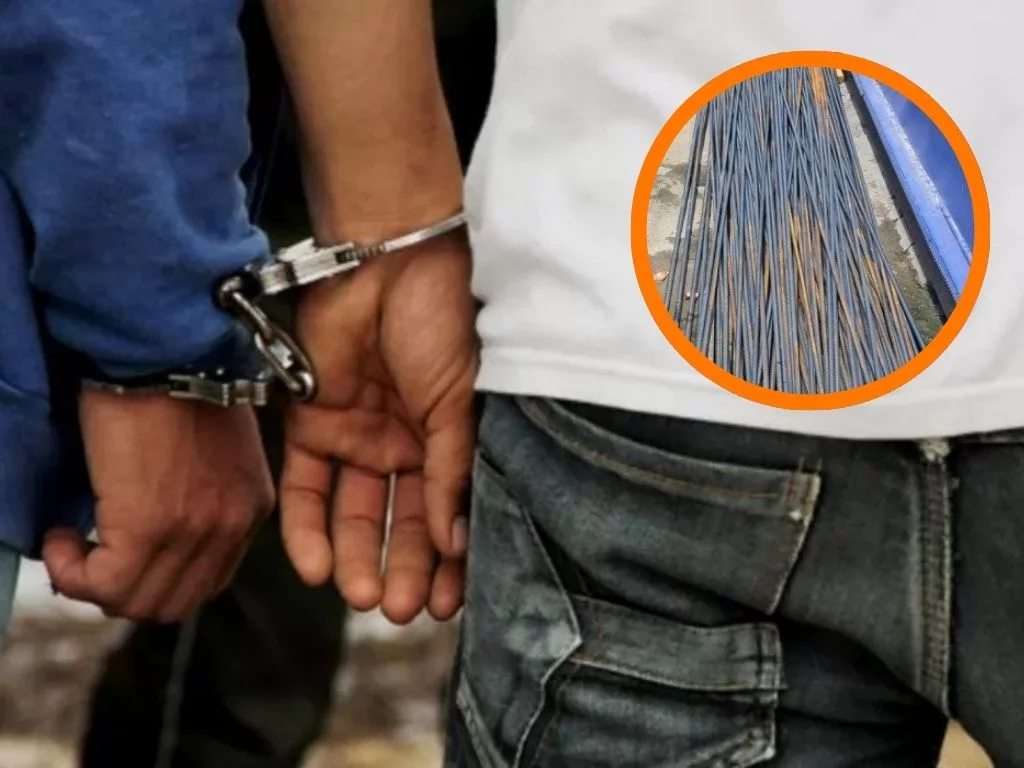 Policía apresa dos hombres por robar 120 varillas en Higüey