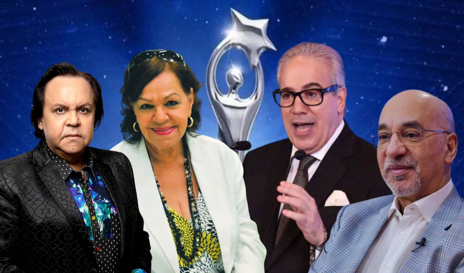 Hasbún, Aníbal de Castro, Josefina Miniño y Leonel Lirio