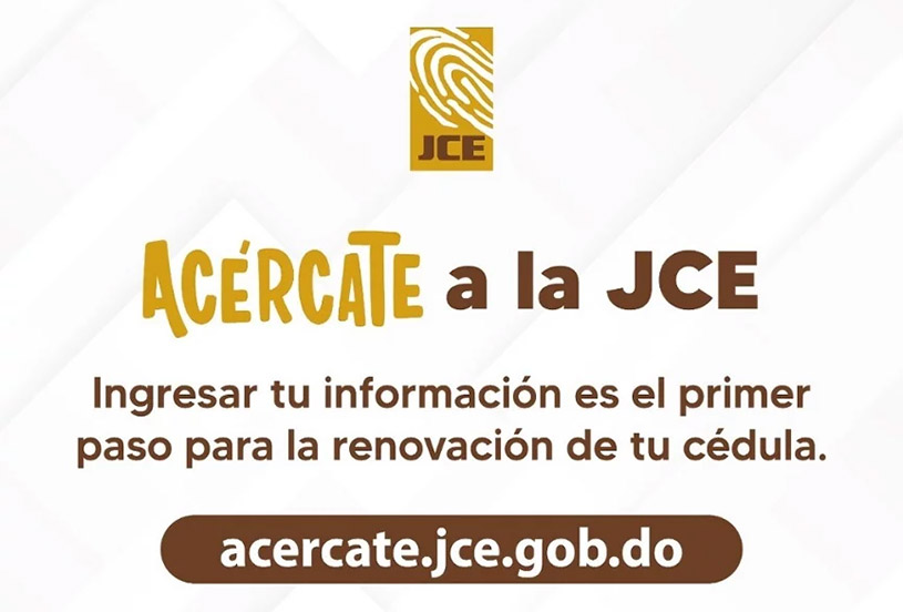 Acércate: El nuevo formulario digital de la JCE para actualizar datos con miras a nueva cédula