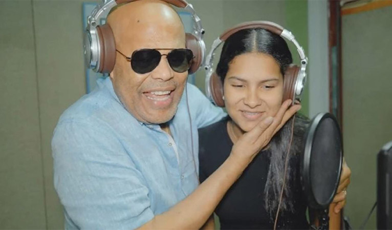 Hija menor de Rubby Pérez