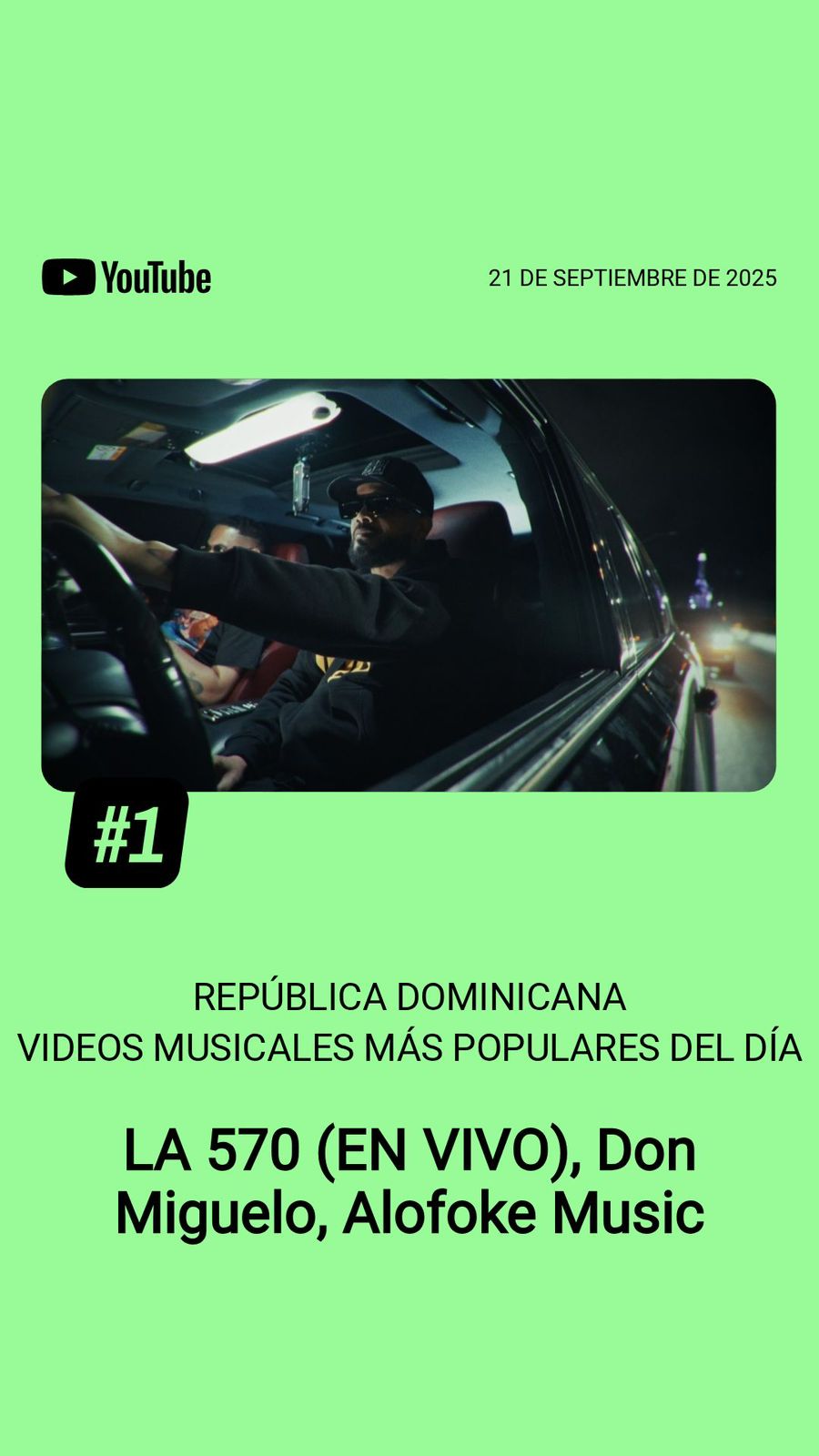 “570 en vivo” de Don Miguelo domina los tops