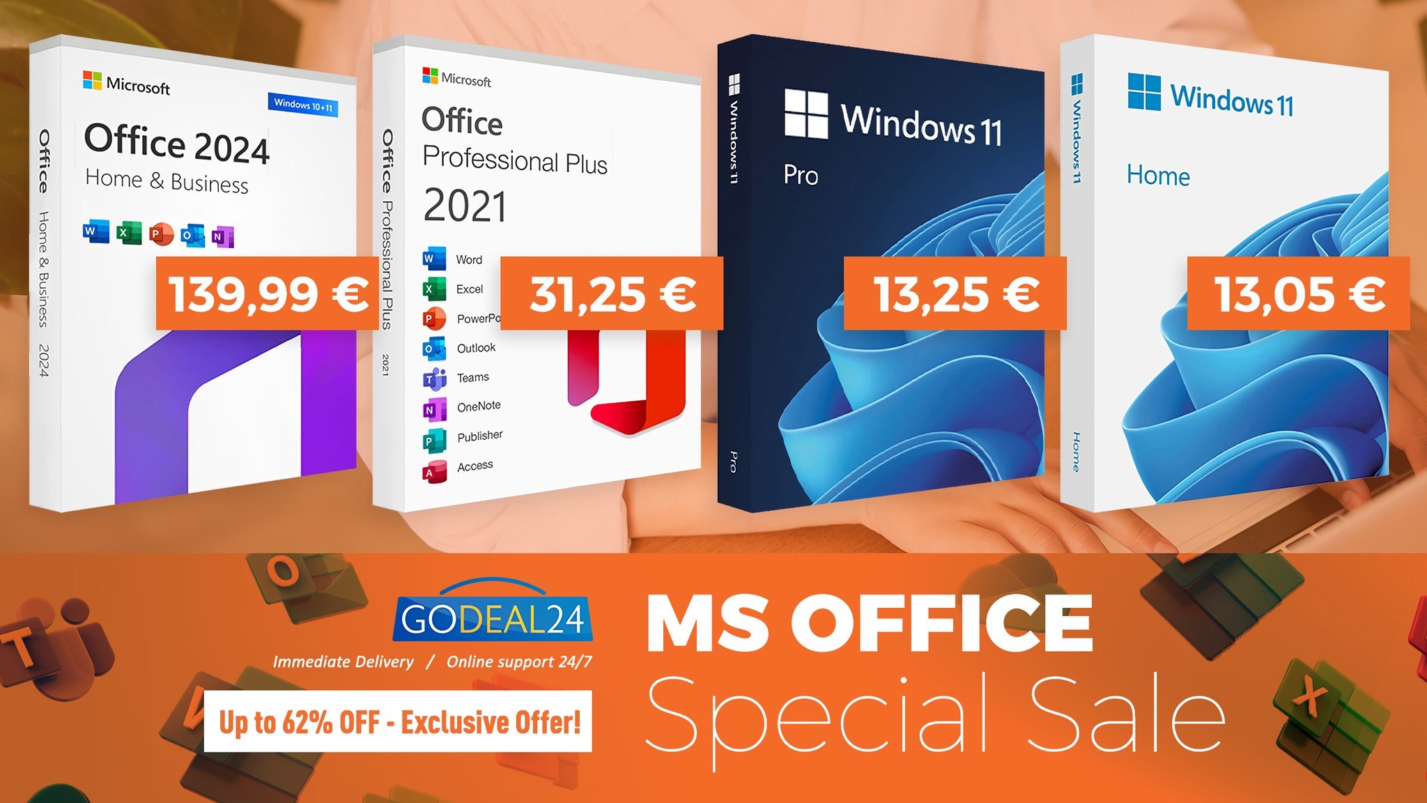 Ahorra hasta un 90% en una licencia de Office 2021 Pro