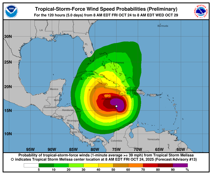 Las lluvias de hasta 20 pulgadas y marejadas en el Caribe