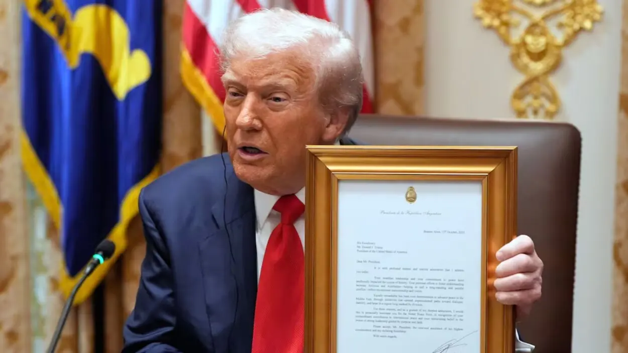 Milei entrega a Trump agradecimiento de familias de rehenes