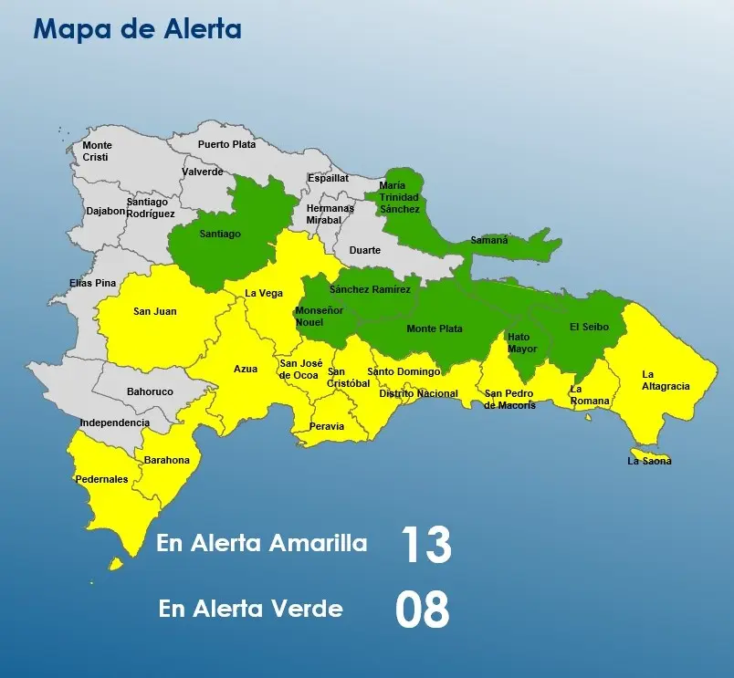 Indomet advierte se esperan acumulados de lluvias superiores a los 300 milímetros