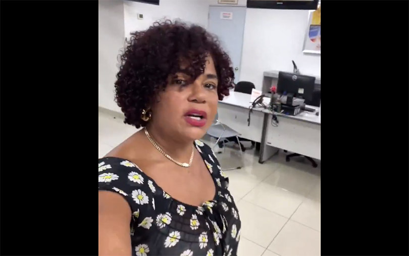 Cheddy García arremete contra Edesur en oficina comercial