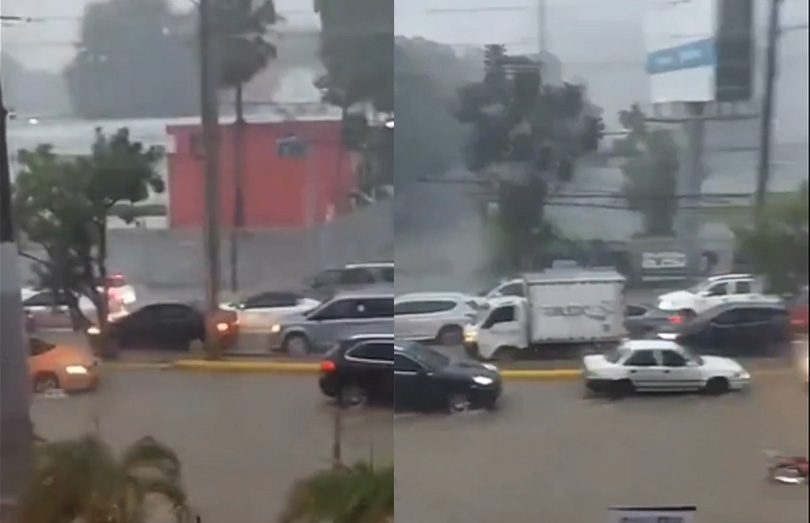 Fuertes lluvias inundan sectores de Santiago