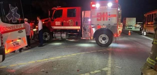 Tres turistas alemanes en estado delicado tras accidente