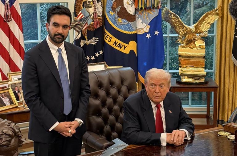 Trump y Zohran Mamdani sostienen primer encuentro oficial en la Casa Blanca