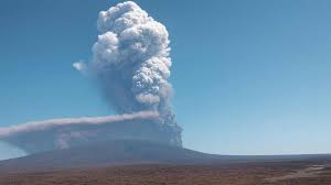 La ceniza de una erupción volcánica en Etiopía