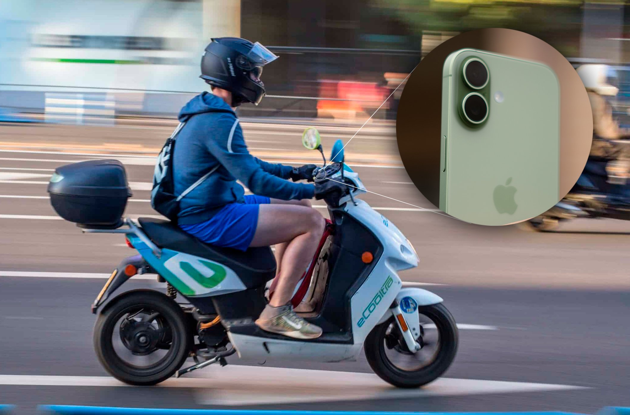 este gesto tan común al ir en moto puede destrozar la cámara de tu iPhone