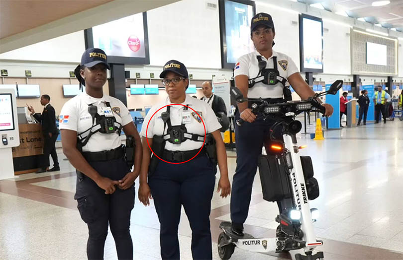 Agentes de Politur en el AILA ya cuentan con cámaras corporales y pistolas eléctricas