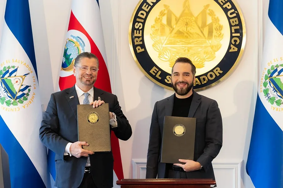 El Salvador y Costa Rica acuerdan una «alianza histórica» para combatir crimen organizado