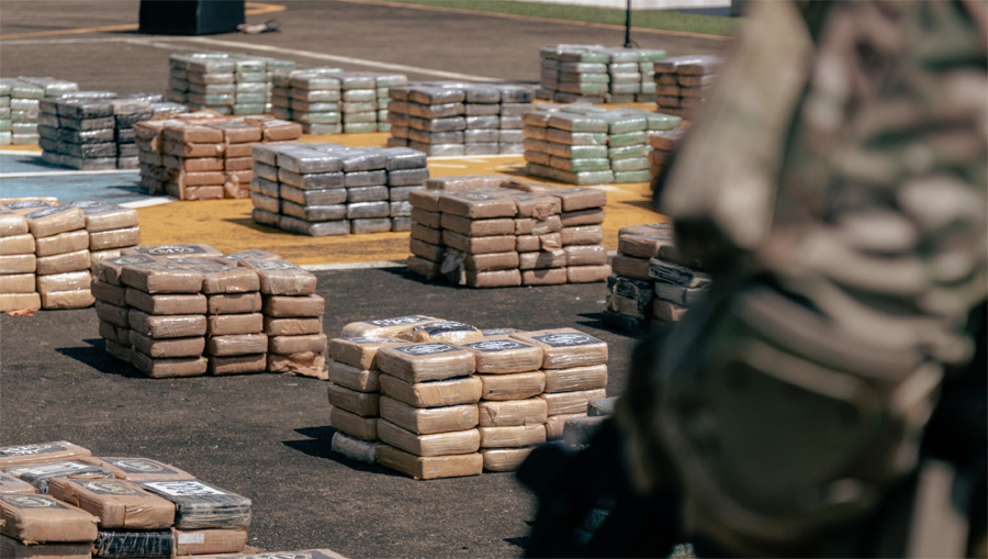 Incautan más de tres toneladas de droga dentro de un contenedor en Panamá