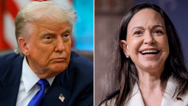 Trump anuncia encuentro con María Corina Machado