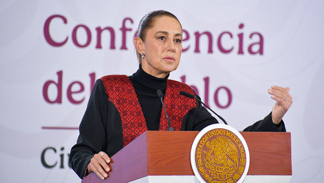 Fuerte sismo mientras Sheinbaum habla