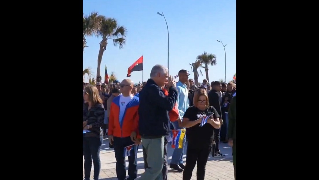 Díaz-Canel encabeza en Cuba un acto de apoyo a Venezuela