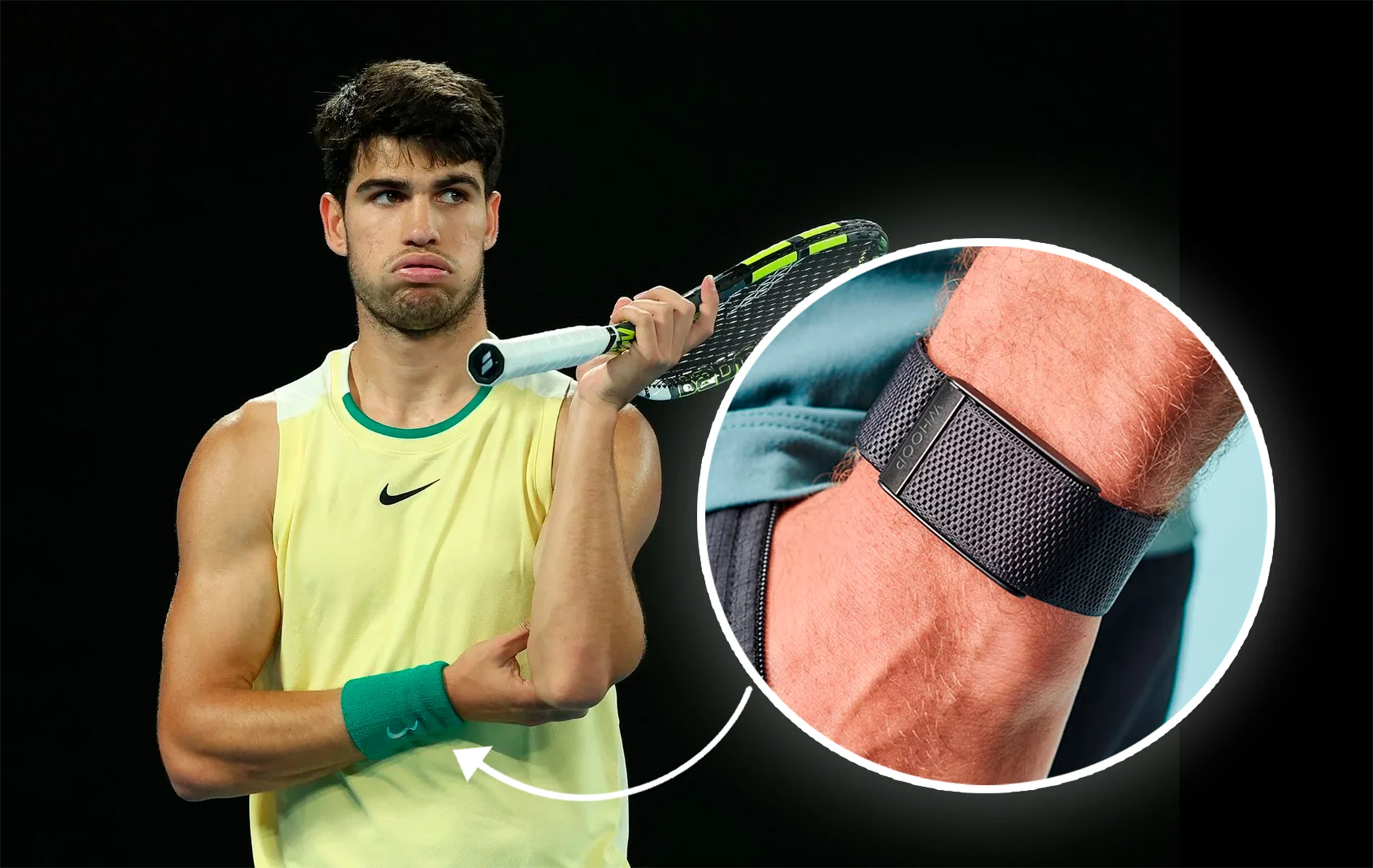 Qué es Whoop, la pulsera han prohibido usar a Alcaraz en sus partidos