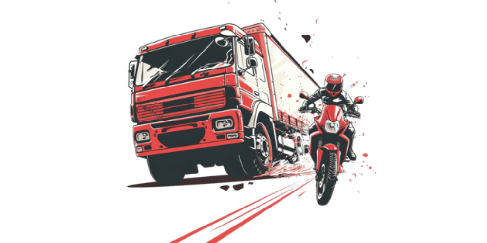 Atercado entre camión y motocicleta en la avenida Abraham Lincoln genera momentos de tensión