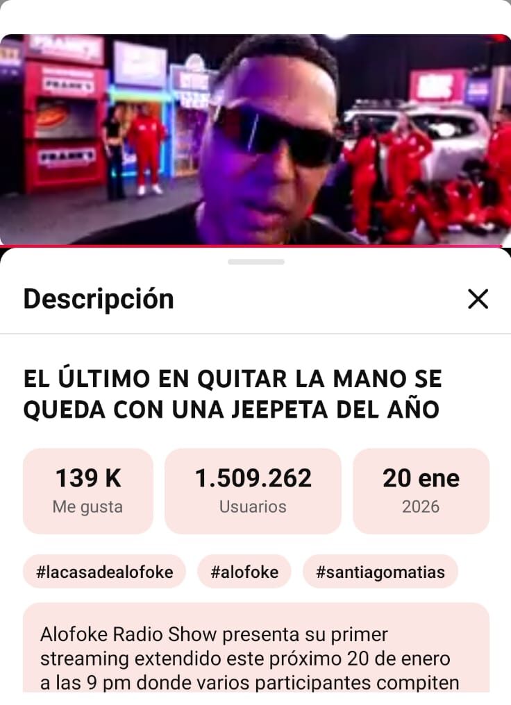 Live Extendido de Alofoke conecta un millón de espectadores