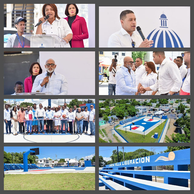 Gobierno entrega moderna cancha de baloncesto en Villa Liberación, SJM