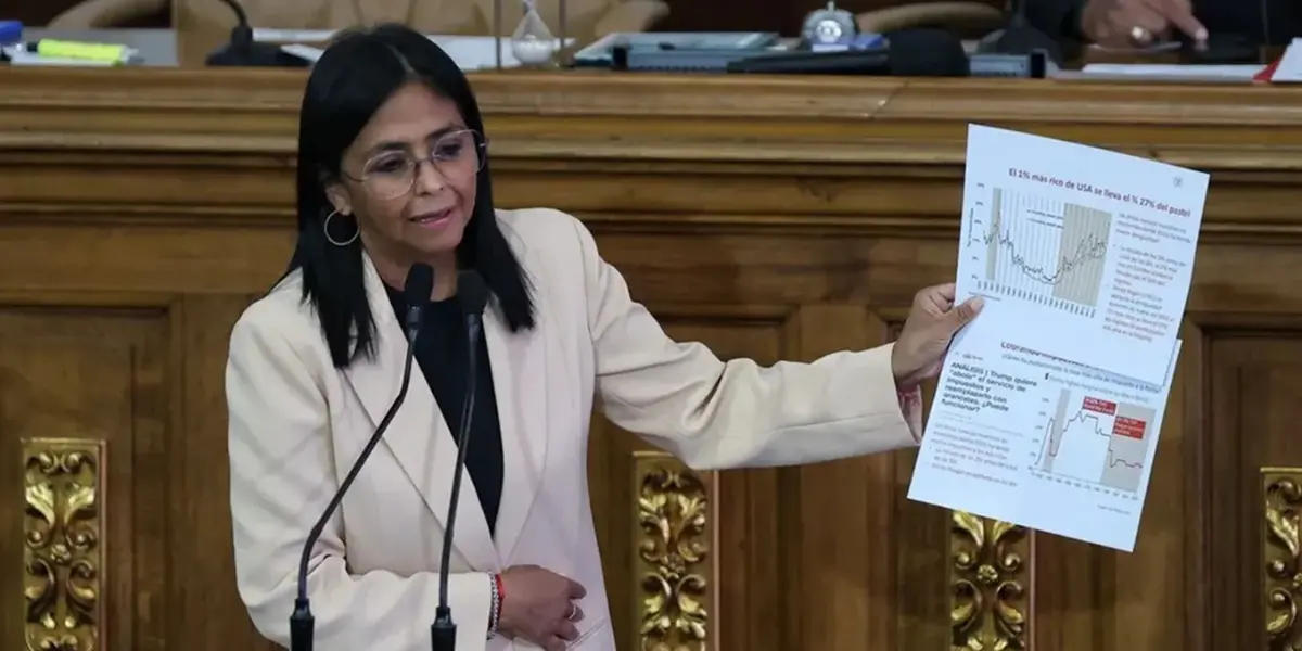 Delcy Rodríguez denuncia plan de personas para "perturbar"